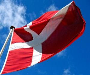 yapboz Danimarka bayrağı